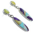 Post Dangle Multicolor Inlay Sterling Silver Jewelry Earrings BW63099