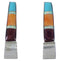 Sterling Silver Southwestern Multicolor Post Earrings PS63344