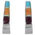 Sterling Silver Southwestern Multicolor Post Earrings PS63344