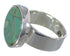 Substantial Sterling Silver Turquoise Ring Size 6-1/2 WX38326