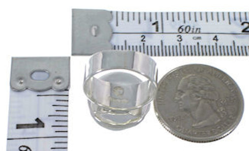 Substantial Southwestern Silver Turquoise Ring Size 6 WX38327