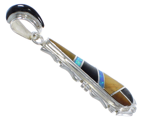 Southwestern Multicolor Inlay Pendant EX41240