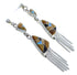 Multicolor Inlay And Sterling Silver Earrings EX41006
