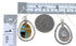 Multicolor Genuine Sterling Silver Earrings EX41036