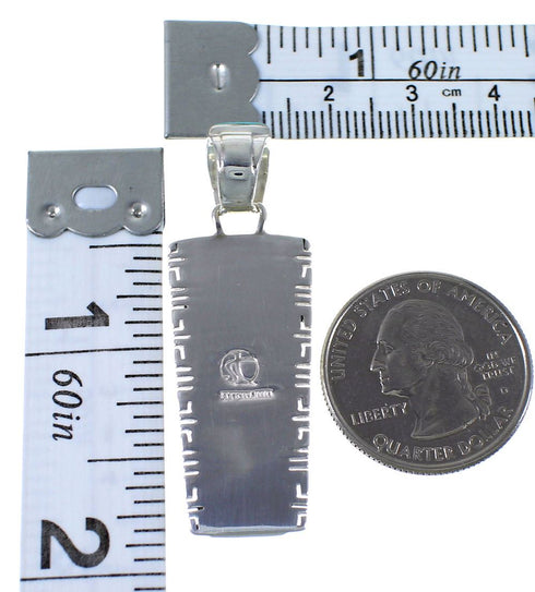 Opal Turquoise Silver Southwest Pendant PX41543