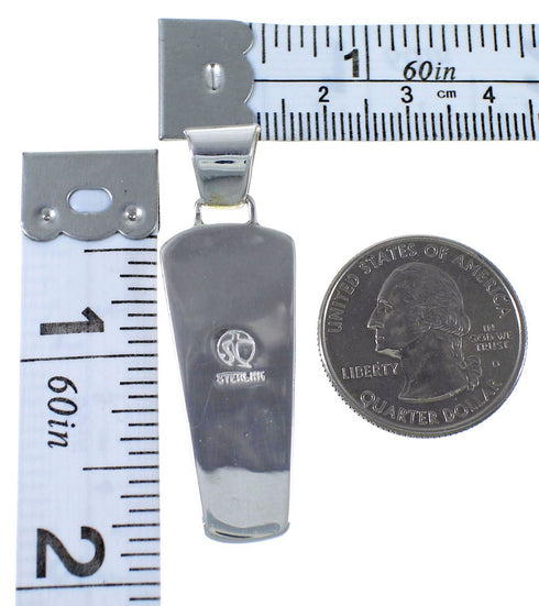 Turquoise Opal Inlay Sterling Silver Pendant PX41709