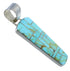 Southwest Authentic Sterling Silver Turquoise Pendant PX41752