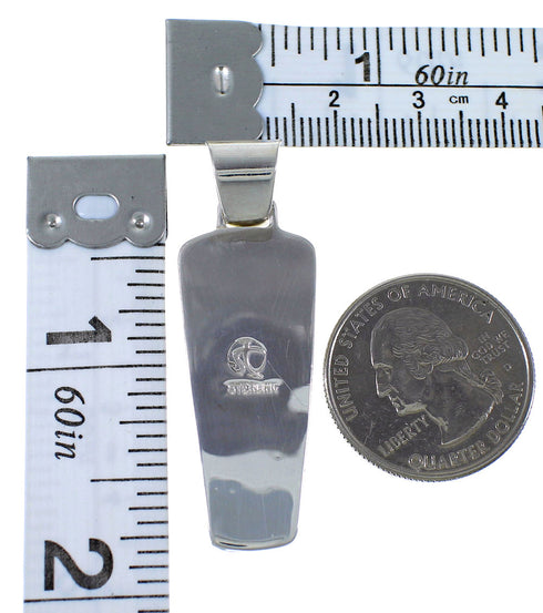 Silver Jewelry Turquoise Inlay Pendant PX41756