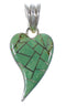 Sterling Silver Heart Turquoise Jewelry Pendant PX41838