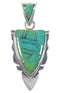 Silver Southwestern Jewelry Turquoise Pendant PX42140