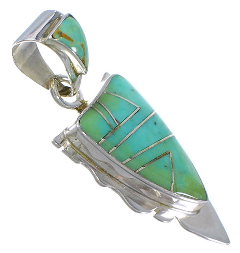 Silver Southwestern Jewelry Turquoise Pendant PX42140