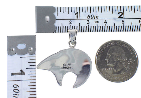 Bear And Arrow Southwest Multicolor Silver Pendant PX41917