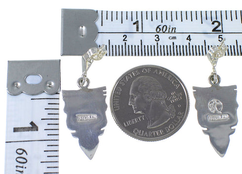 Turquoise Opal Southwestern Silver Earrings EX44487