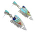 Multicolor Inlay And Silver Southwest Earrings EX44495