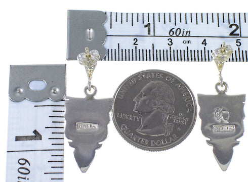 Multicolor Inlay And Silver Southwest Earrings EX44495