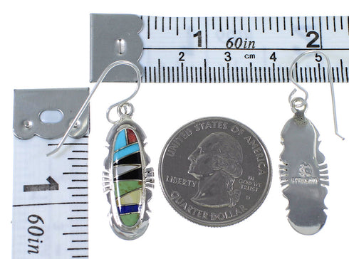 Southwestern Multicolor Inlay Earrings EX41145