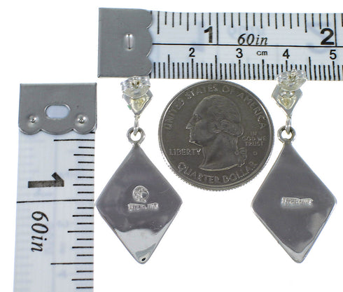 Southwest Sterling Silver And Turquoise Earrings EX44803