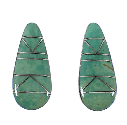 Southwest Turquoise And Sterling Silver Earrings EX44838