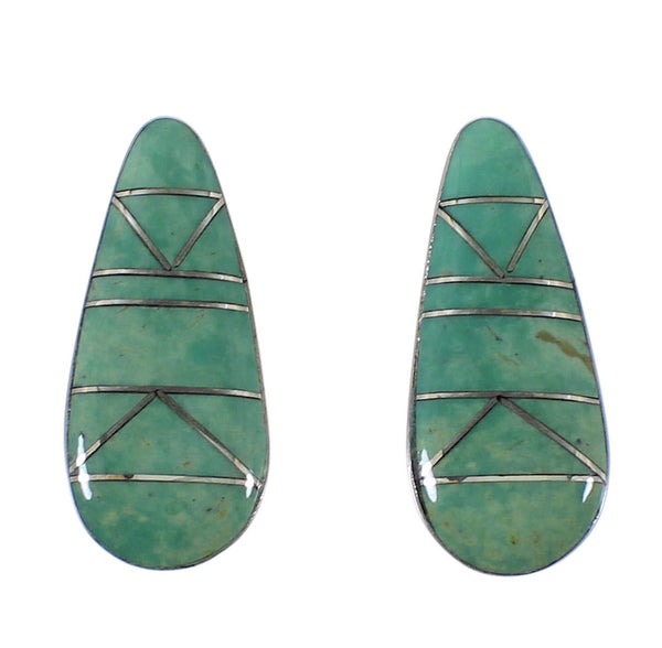 Southwest Turquoise And Sterling Silver Earrings EX44838