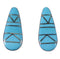Turquoise Inlay Southwest Silver Earrings EX44840