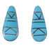 Turquoise Inlay Southwest Silver Earrings EX44840
