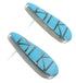 Turquoise Inlay Southwest Silver Earrings EX44840