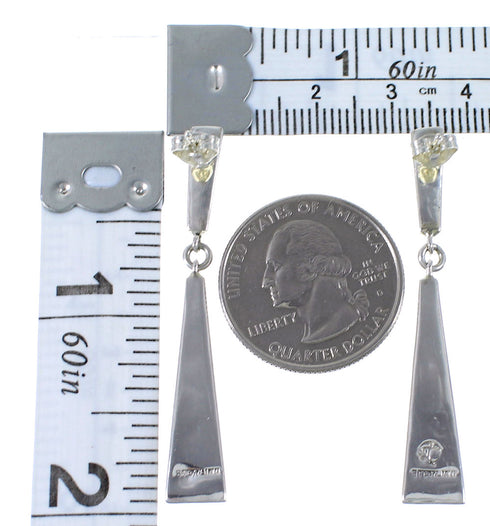 Sterling Silver Multicolor Southwestern Post Dangle Earrings AX49069