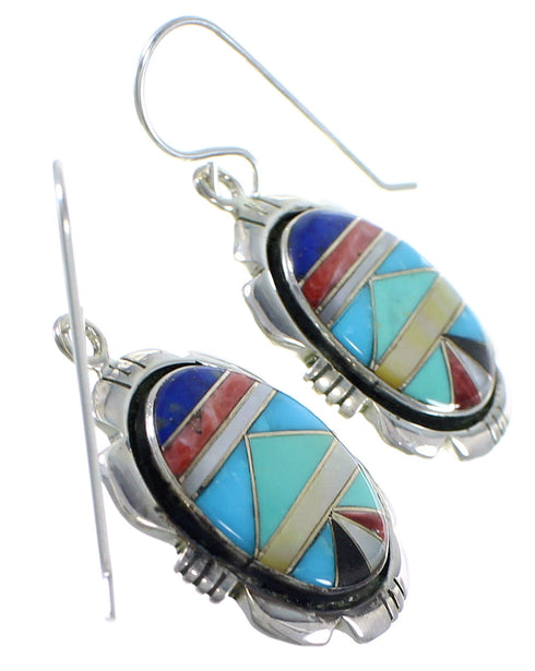 Multicolor Jewelry Sterling Silver Hook Dangle Earrings AX49160