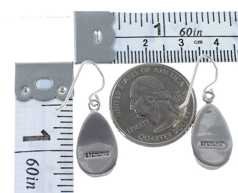 Sterling Silver Multicolor Hook Dangle Earrings AX49175