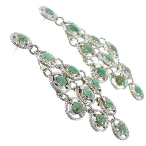 Turquoise Southwest Sterling Silver Earrings CX46543