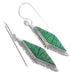 Turquoise Sterling Silver Hook Dangle Earrings CX46592
