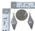 Silver Turquoise Jewelry Hook Dangle Earrings CX46593