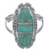 Southwest Sterling Silver Turquoise And Opal Inlay Ring Size 5-3/4 AX52620
