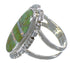 Southwest Silver Turquoise And Opal Inlay Ring Size 6-3/4 AX52623