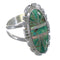 Southwest Turquoise And Opal Silver Ring Size 8-1/4 AX52631