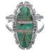 Southwest Turquoise And Opal Silver Ring Size 8-1/4 AX52631