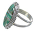 Southwest Turquoise And Opal Silver Ring Size 8-1/4 AX52631