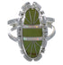 Opal And Turquoise Inlay Sterling Silver Ring Size 6-3/4 AX52643
