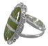 Opal And Turquoise Inlay Silver Ring Size 5 AX52644