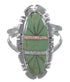 Turquoise Opal Inlay Sterling Silver Ring Size 6-1/2 AX52723