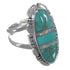 Sterling Silver Opal Turquoise Southwest Jewelry Ring Size 6-1/4 AX52749