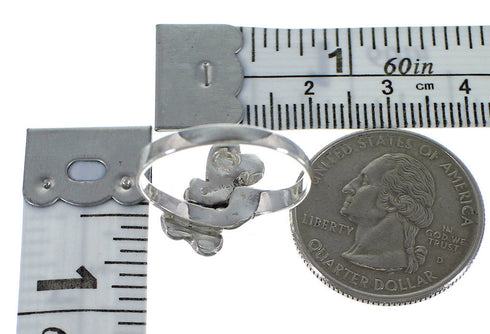 Multicolor Inlay And Sterling Silver Dragonfly Ring Size 6-3/4 EX44685