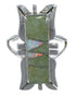 Southwest Turquoise And Opal Silver Ring Size 6-3/4 AX53657
