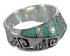 Authentic Sterling Silver Turquoise Opal Water Wave Ring Size 5-3/4 EX56531