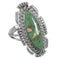 Southwestern Turquoise And Opal Silver Ring Size 4-3/4 TX45594