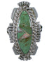 Southwestern Silver Turquoise And Opal Ring Size 7-3/4 TX45593