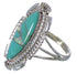 Opal Turquoise Inlay Sterling Silver Southwest Ring Size 8-1/4 TX45731