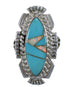 Opal Turquoise Sterling Silver Southwest Ring Size 5-3/4 TX45737