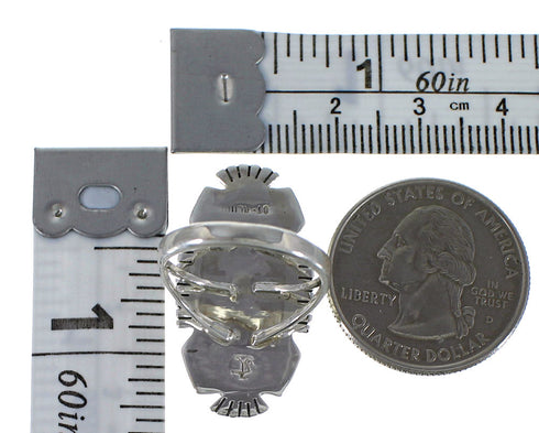 Opal Turquoise Sterling Silver Southwest Ring Size 5-3/4 TX45737