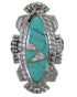 Opal Sterling Silver Southwest Turquoise Ring Size 6-3/4 TX45751